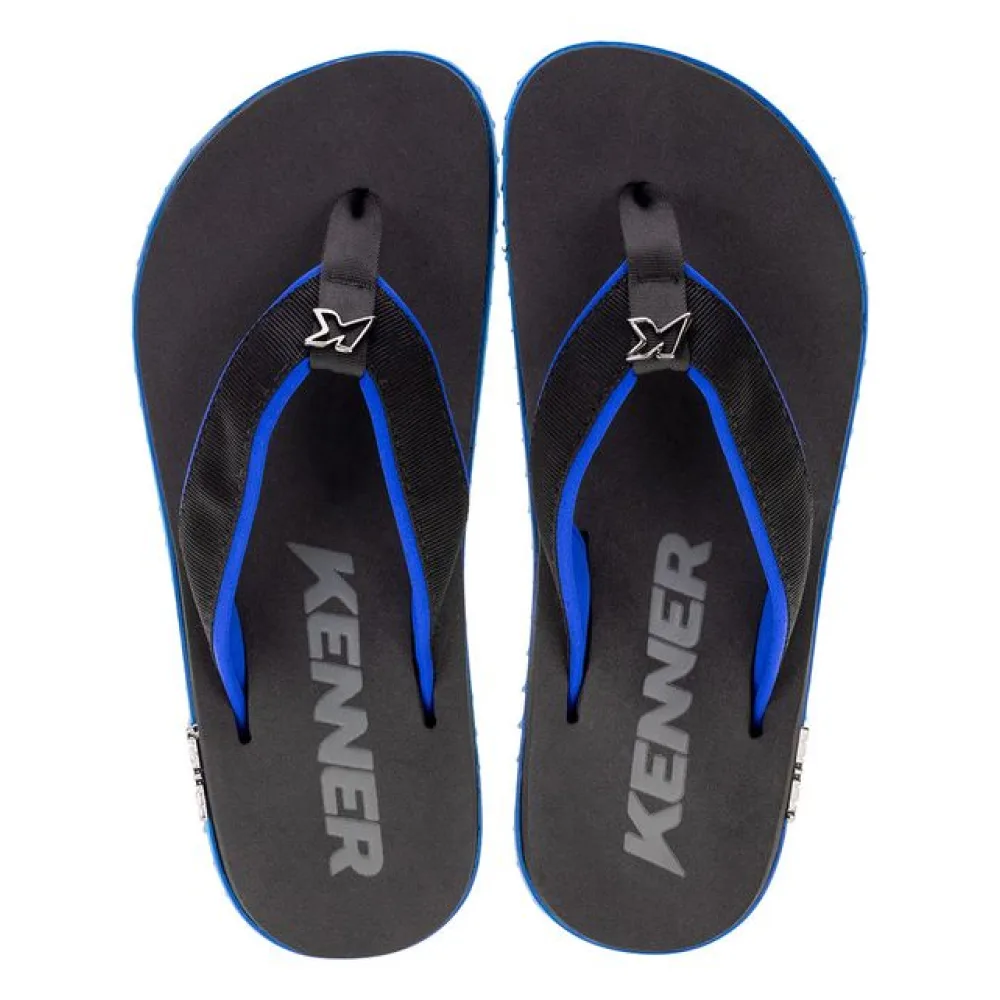 Chinelo Masculino Kivah Cushy Kenner - TKH PRETO/AZUL 01 39
