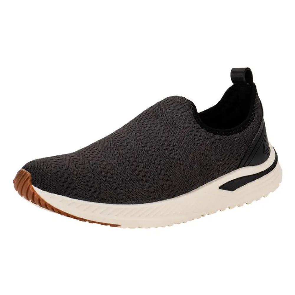 Tênis Masculino Slip On Zeuz 71KX CINZA/PRETO 39