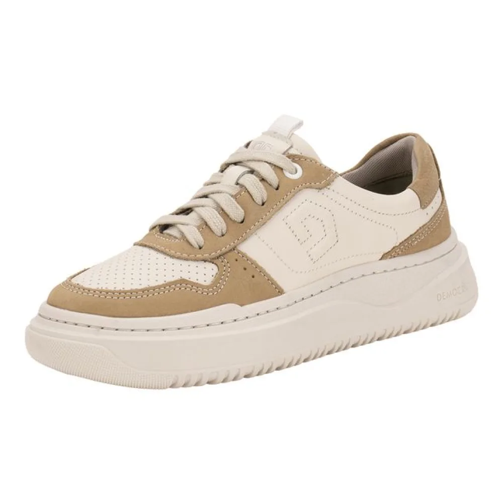 Tênis Feminino Block Democrata 616101 BRANCO/BEGE 34