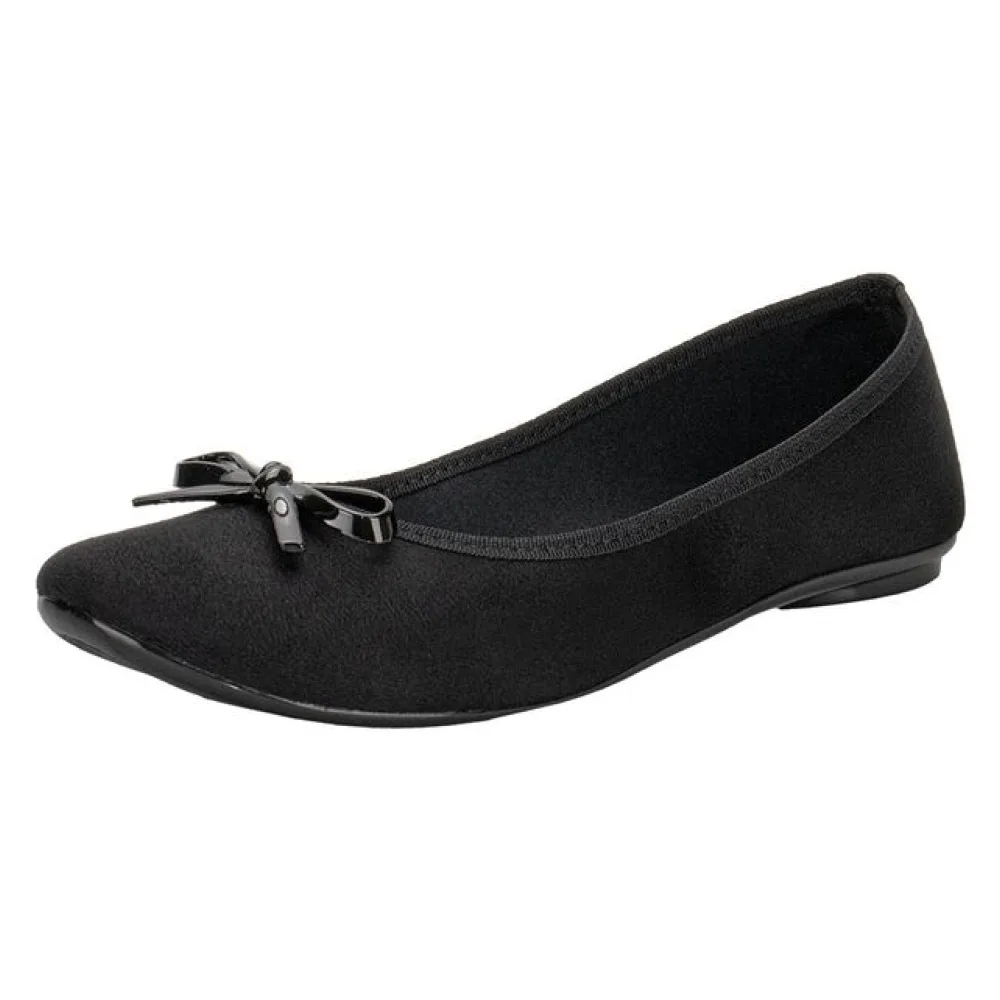 Sapatilha Feminina Moleca 5726115 PRETO/CAMURÇA 34