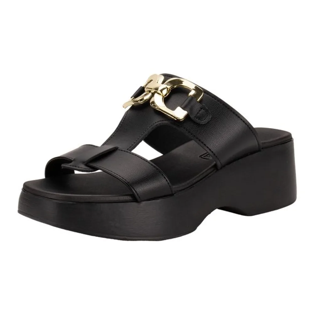 Tamanco Feminino Salto Grosso Moleca 5503111 PRETO 34