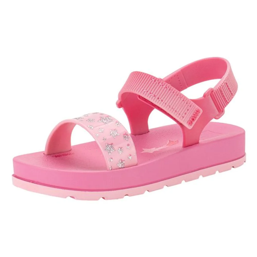 Sandália Infantil Moderninha Print Zaxynina 19060 PINK 19
