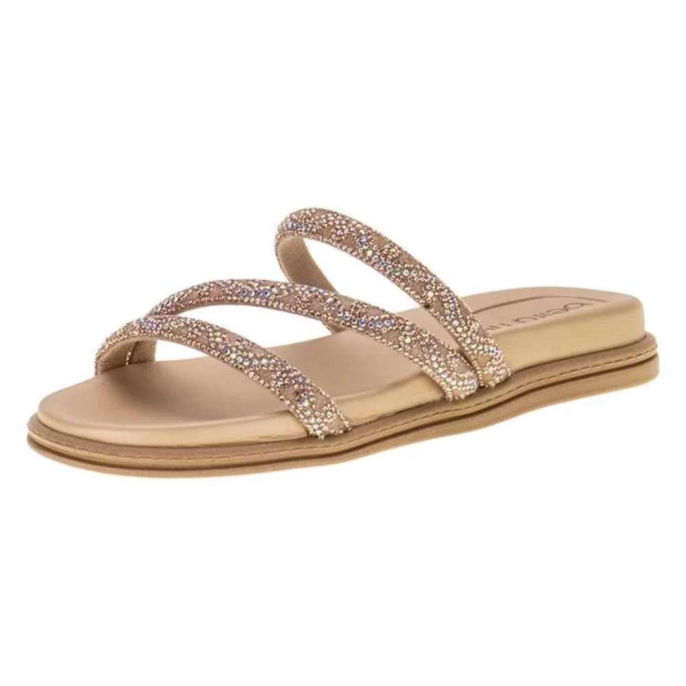 Tamanco Feminino Flat Beira Rio 8488108 BRONZE 34