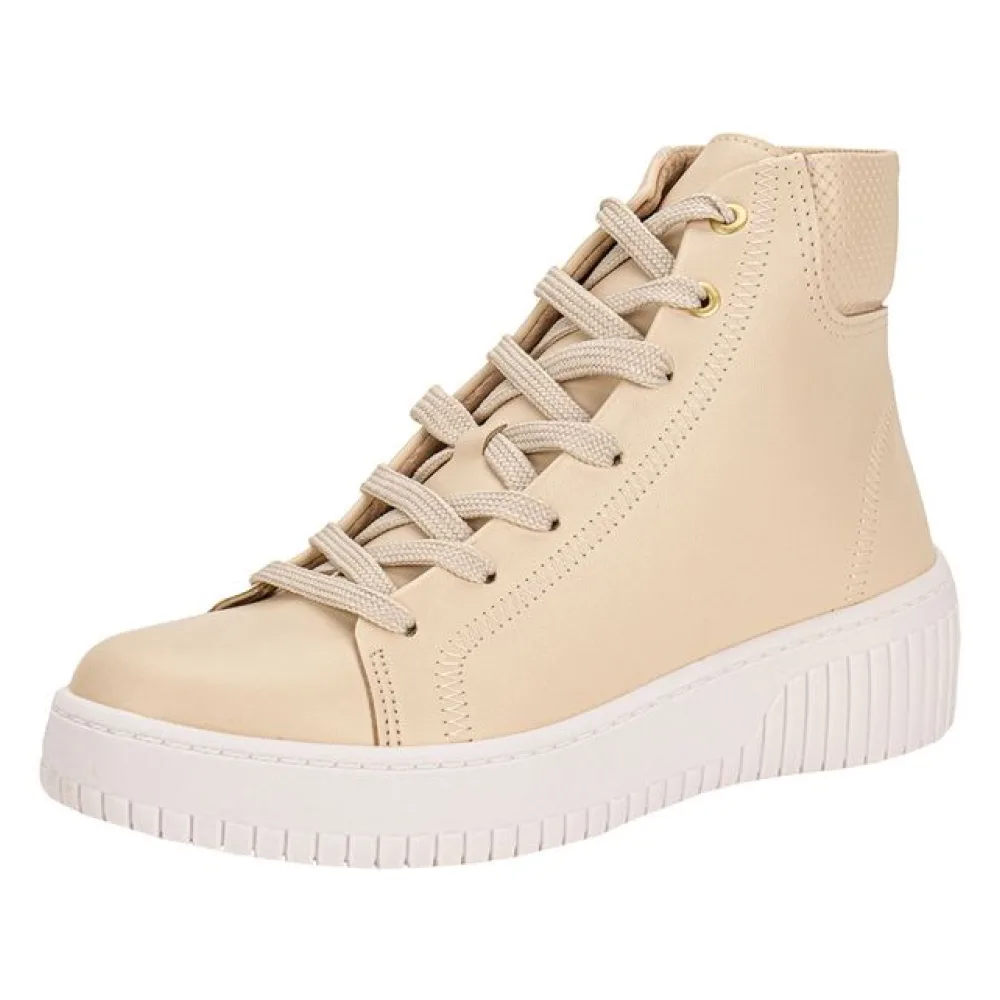 Tênis Feminino Cano Alto Beira Rio 4316108 NATURAL 34