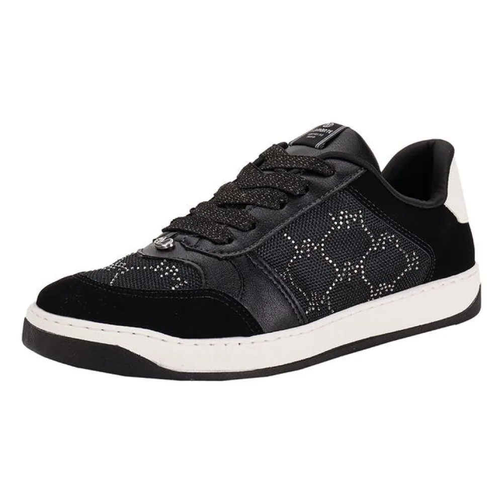 Tênis Feminino Casual Via Marte 220001 PRETO/BRANCO 35