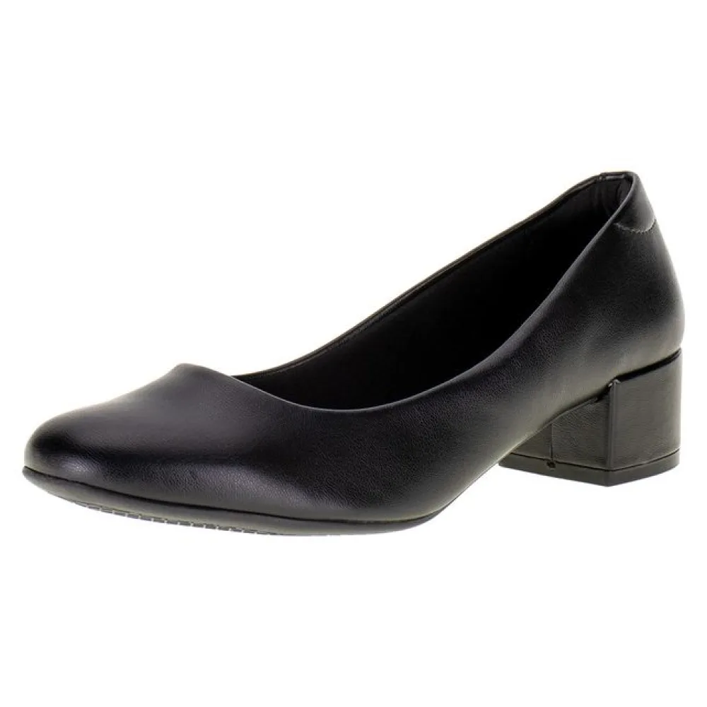 Sapato Feminino Salto Grosso Beira Rio - 4301100 PRETO 34