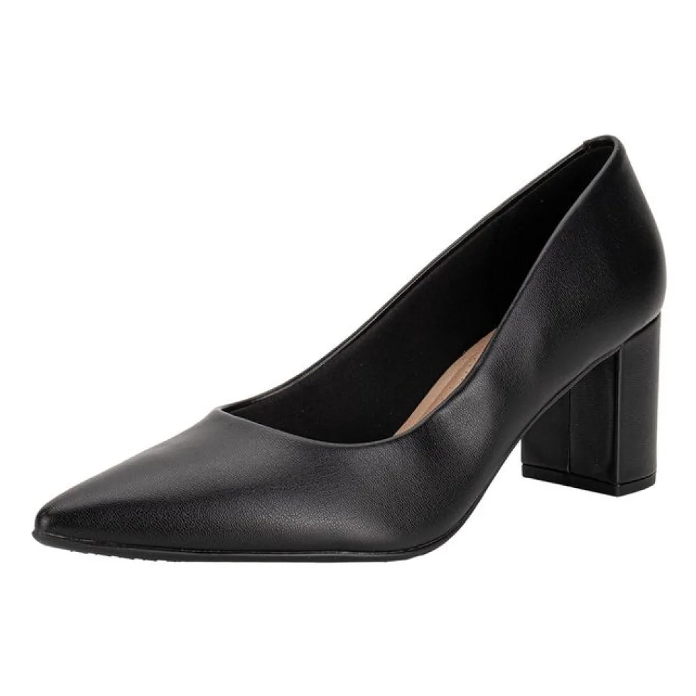 Sapato Feminino Salto Grosso Beira Rio 4241200 PRETO 38