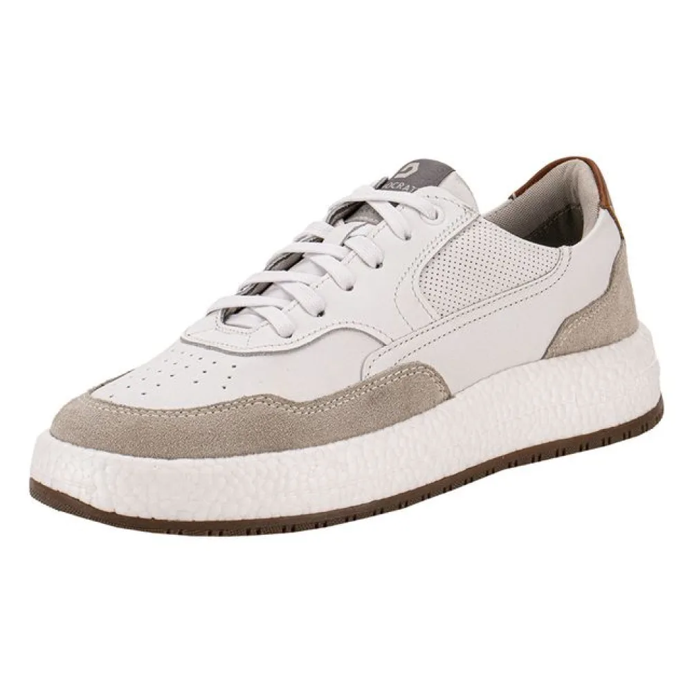 Sapatênis Masculino Drake Pulse Democrata 600101 BRANCO/CINZA 38