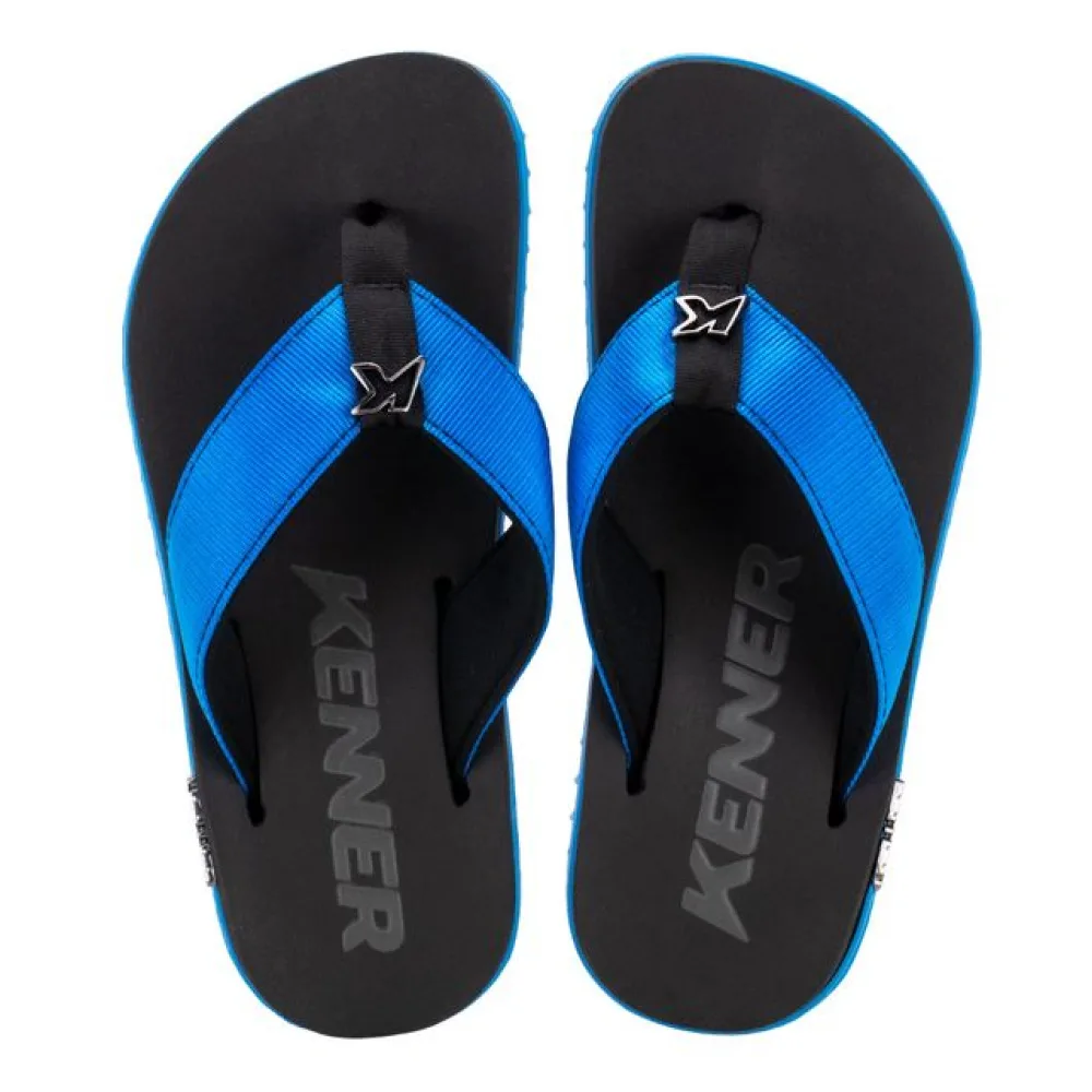 Chinelo Masculino Kivah Kenner DLK PRETO/AZUL 41