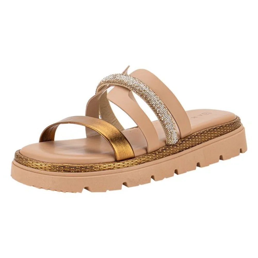 Tamanco Feminino Flat Ramarim 2429202 BRONZE 34