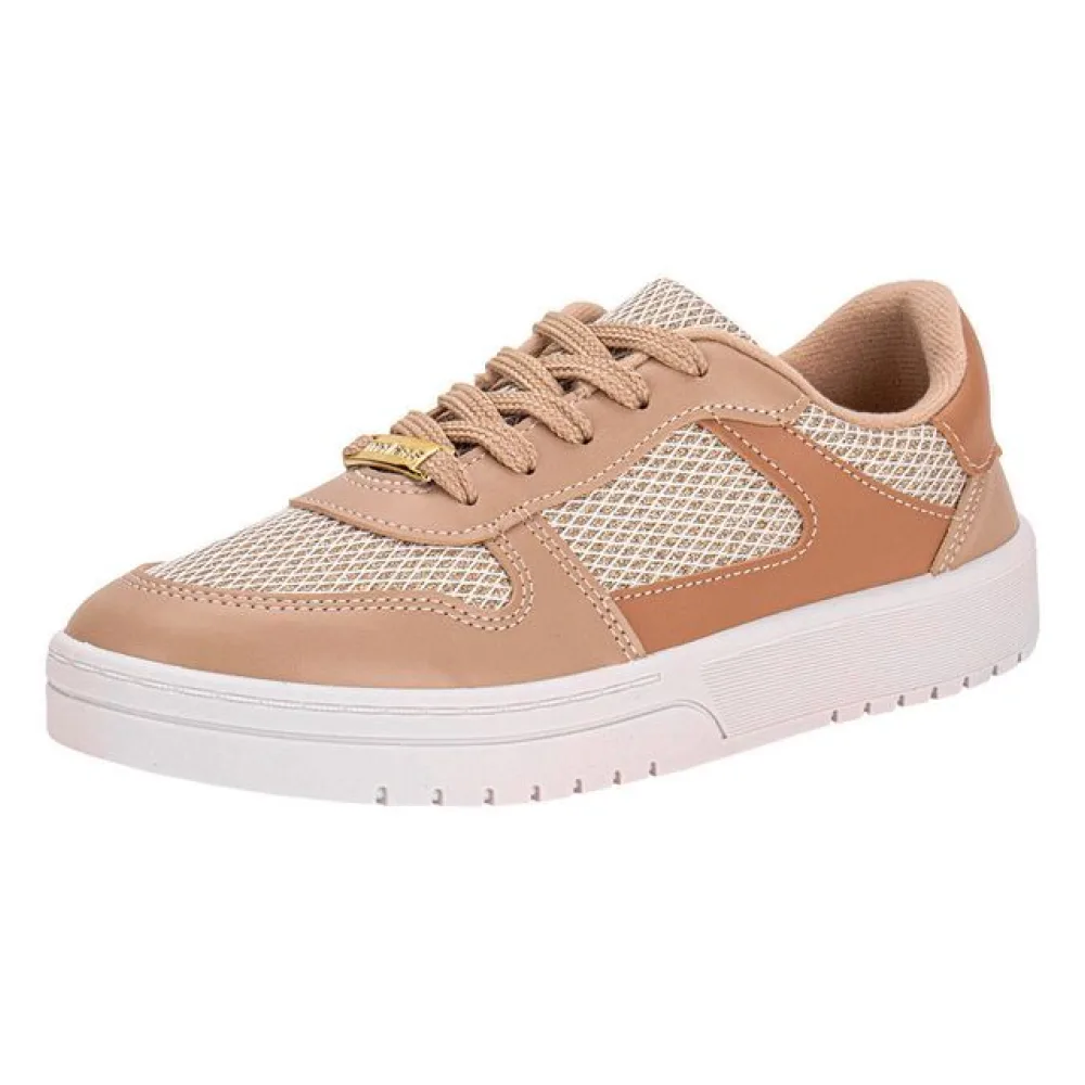 Tênis Feminino Casual Moleca 5791110 BEGE 34