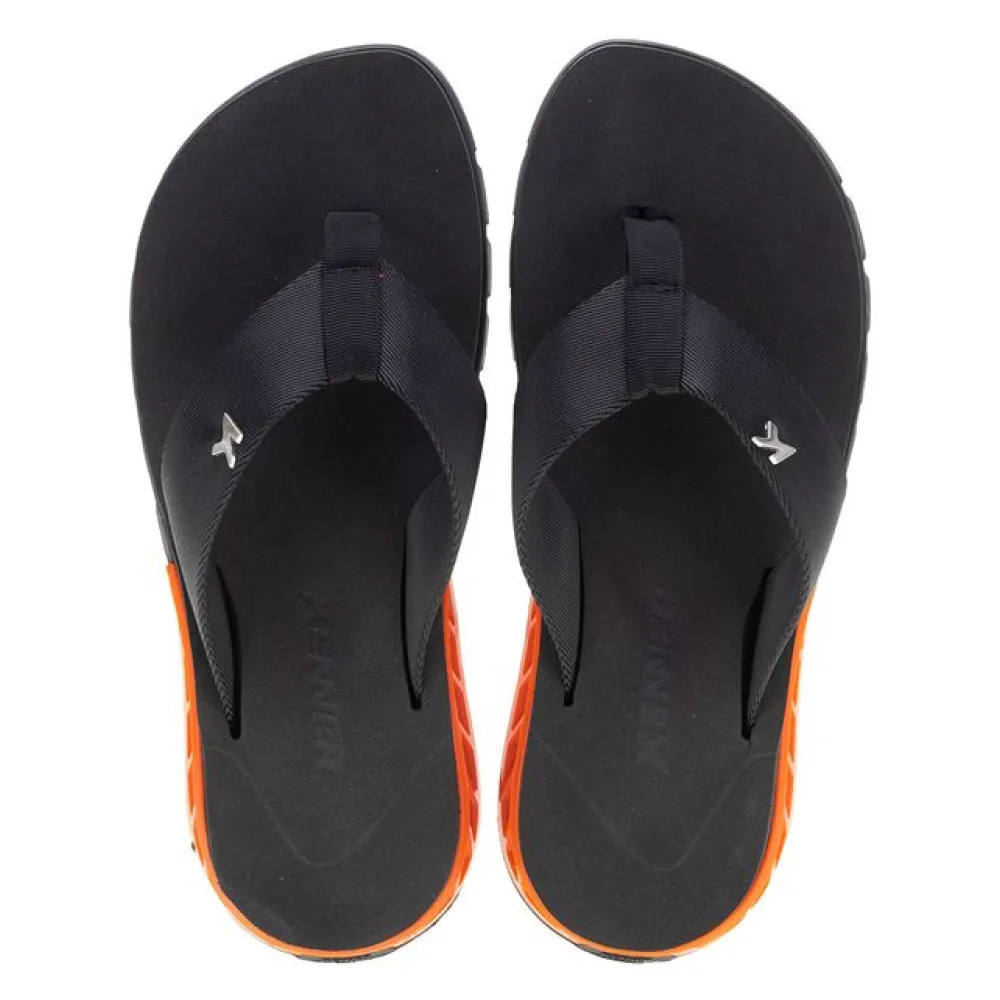 Chinelo Masculino Rakka Kenner - DBU PRETO/LARANJA 38