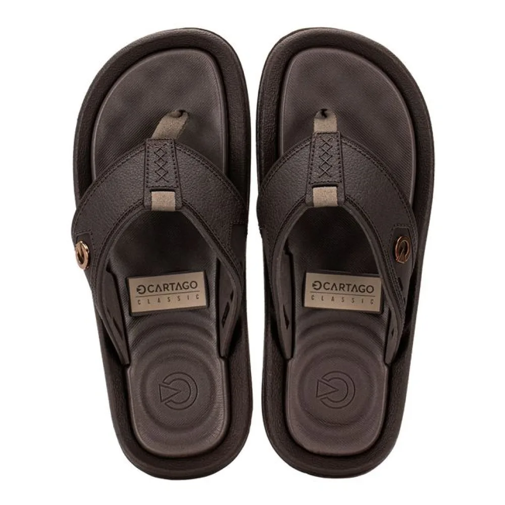 Chinelo Masculino Fiji V Cartago 12335 CAFÉ 01 37/38