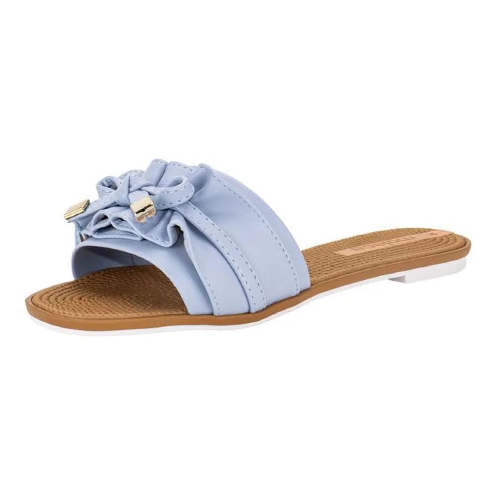 Sandália Feminina Rasteira Moleca - 5297446 AZUL 01 35