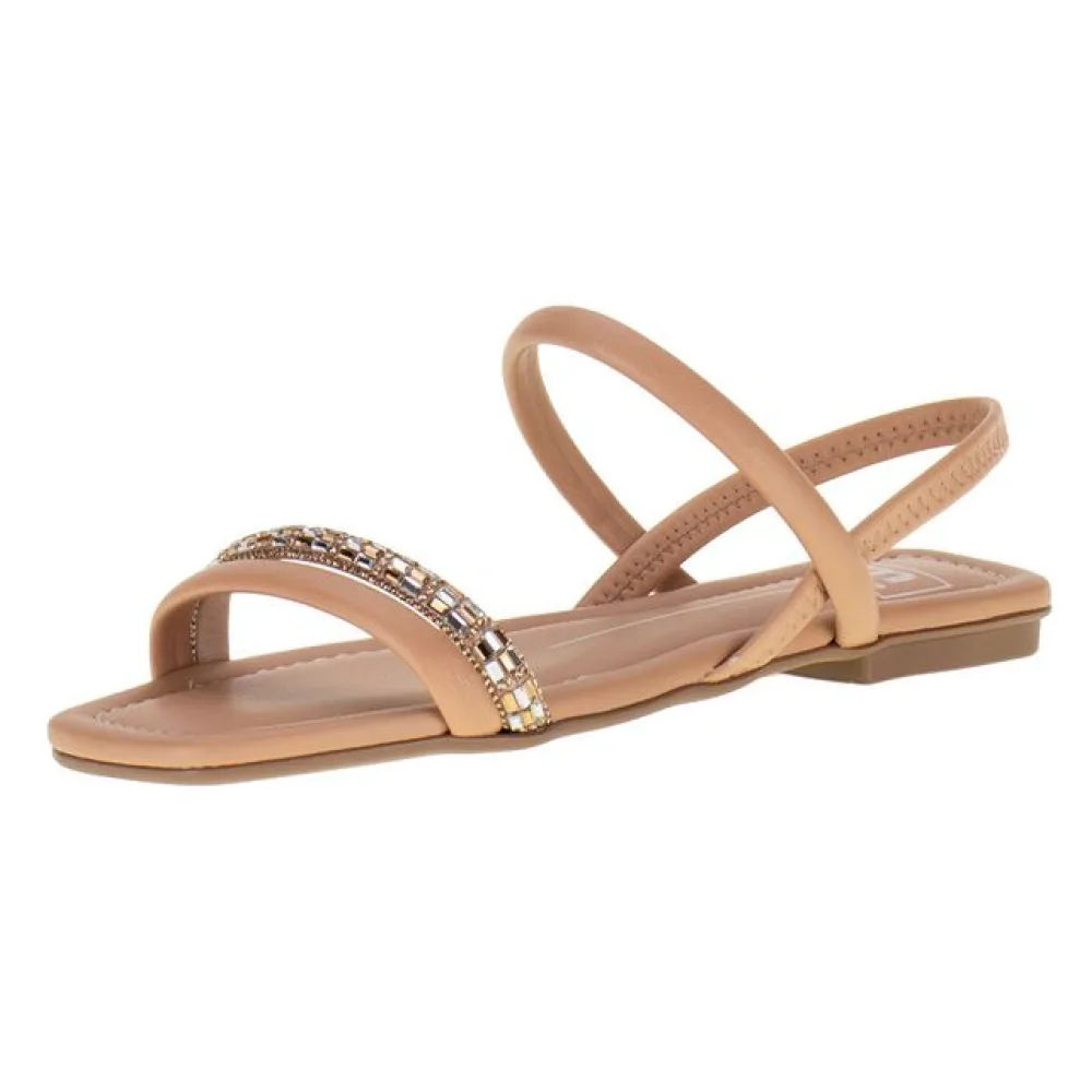 Sandália Feminina Rasteira Moleca - 5462111 BEGE 34