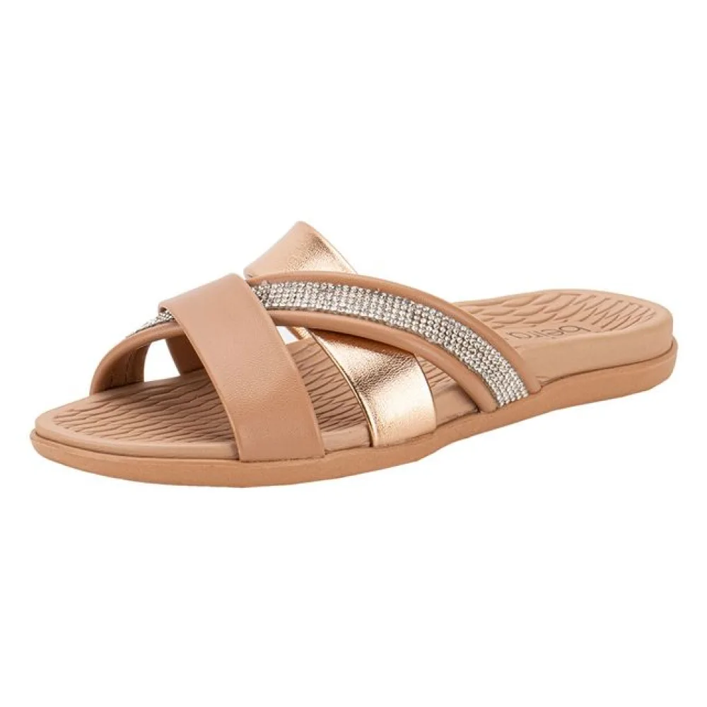 Tamanco Feminino Flat Beira Rio 8544103 BRONZE 34