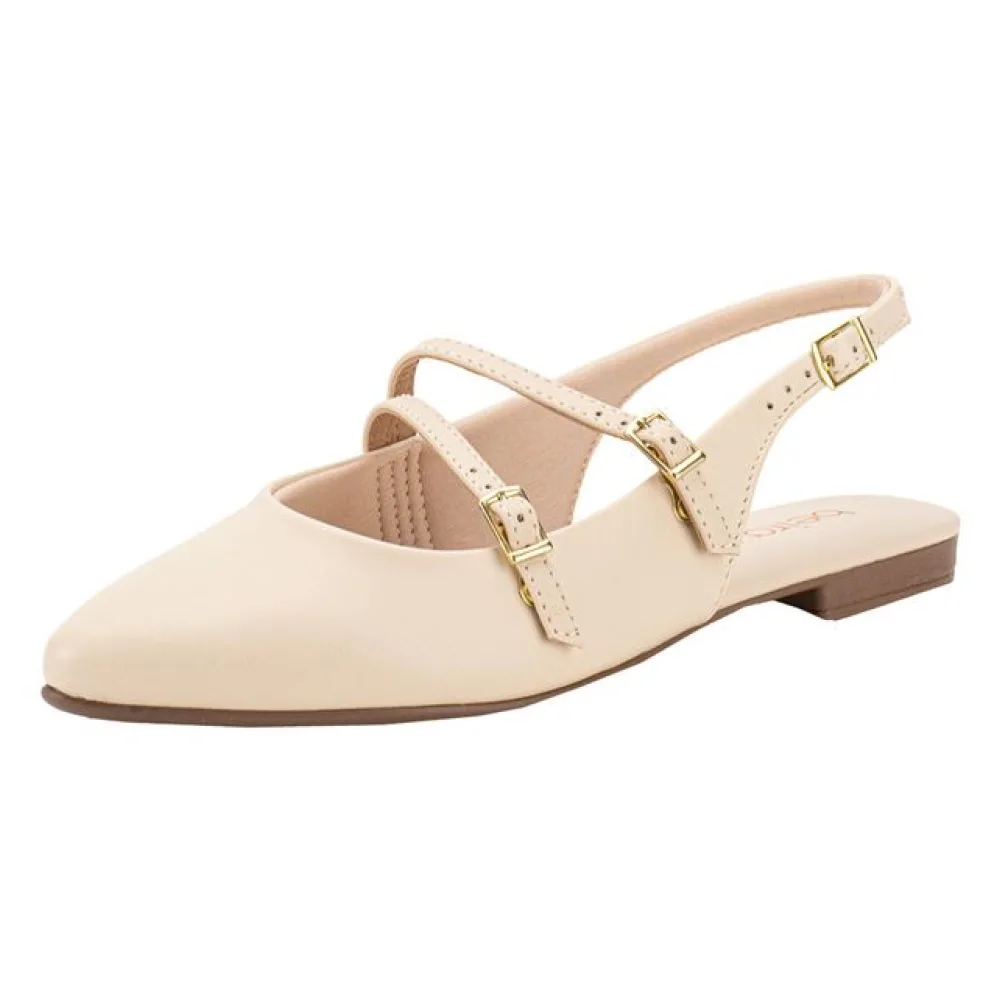 Sapato Feminino Salto Grosso Beira Rio 41341012 MARFIM 34