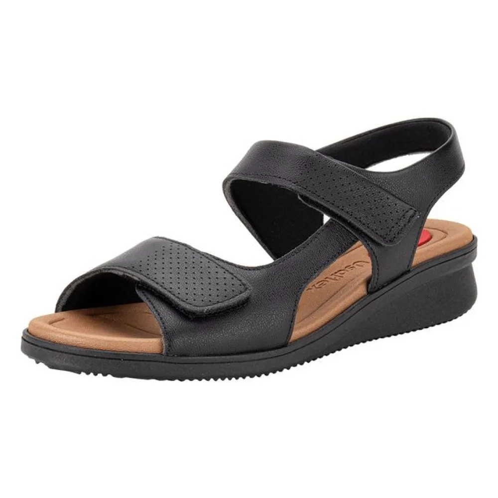Sandália Feminina Anabela Usaflex AM16001 PRETO 34