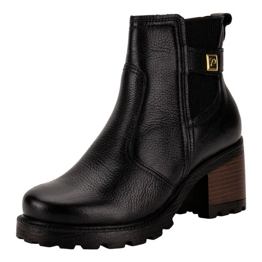 Bota Feminina Cano Baixo Pegada 281309 PRETO 34