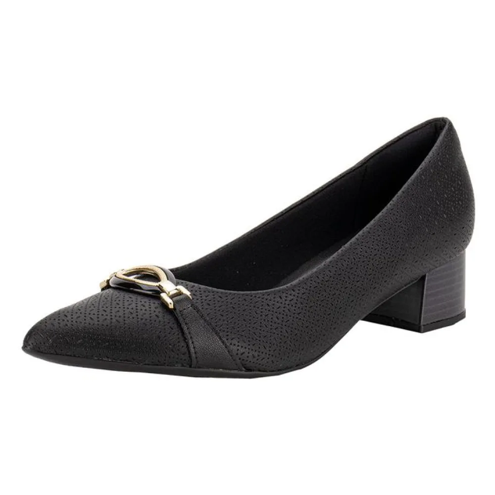 Sapato Feminino Salto Grosso Piccadilly 739064 PRETO 01 34