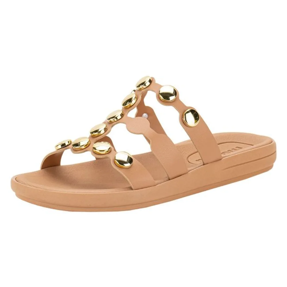 Tamanco Feminino Flat Moleca 5525105 SALMÃO 34