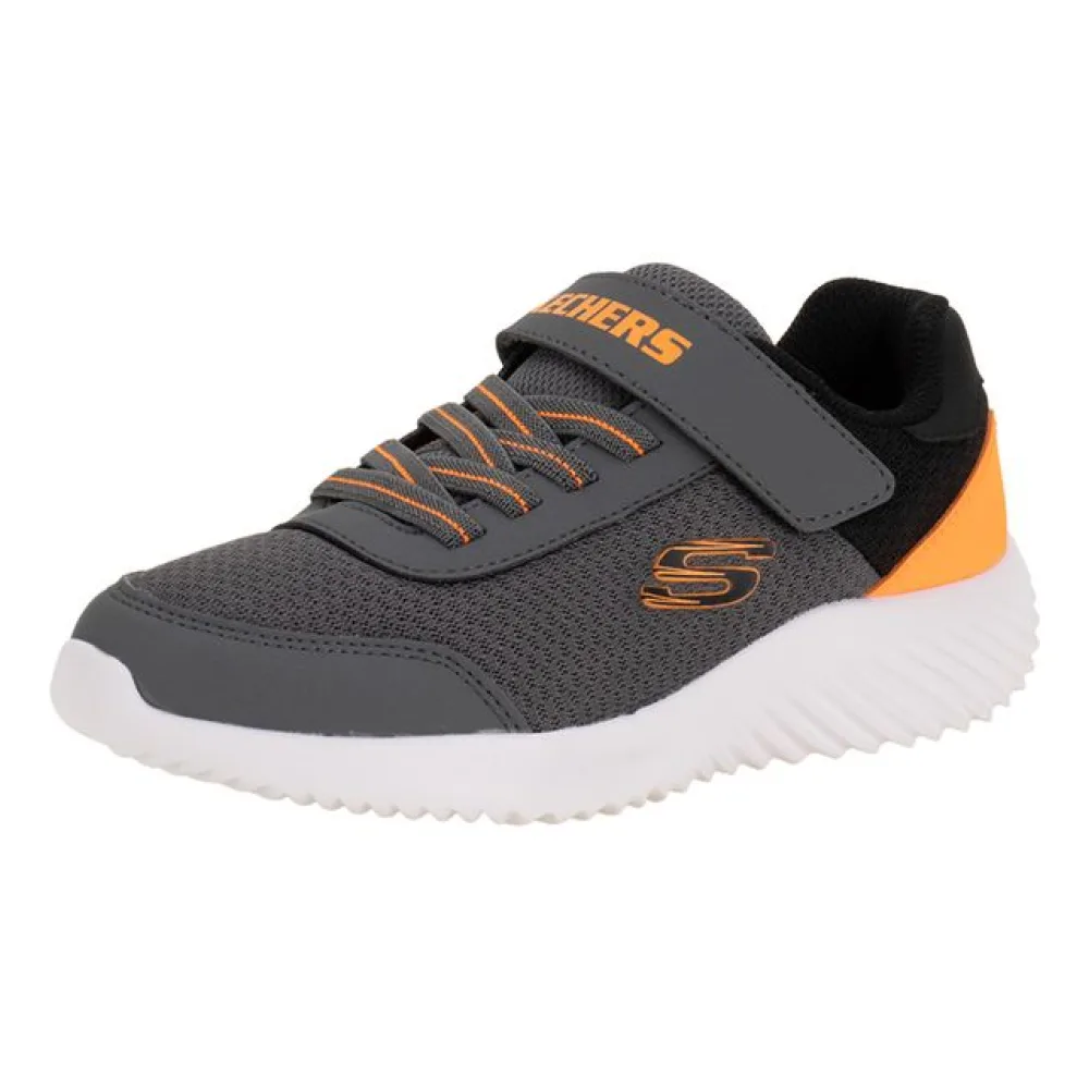 Tênis Infantil Bounder Trekzic Skechers 403908L CINZA/LARANJA 28