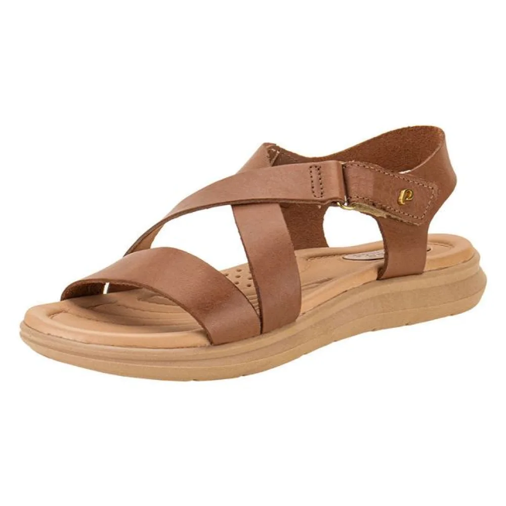Sandália Feminina Flat Pegada - 232812 CHOCOLATE 34