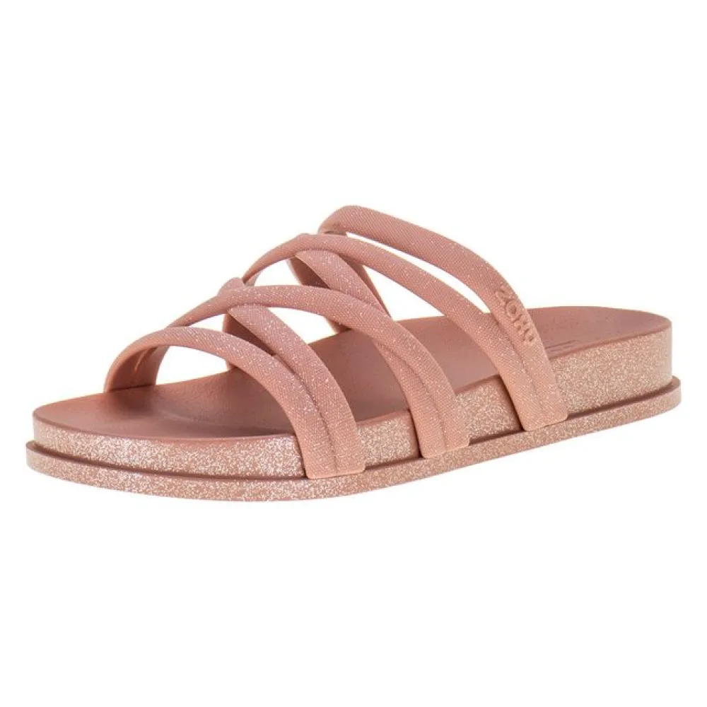 Sandália Feminina Slide Shine Zaxy - 18886 ROSA 33/34