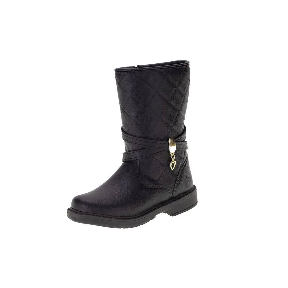 Bota Infantil Feminina Lily Kids 15097 PRETO 21