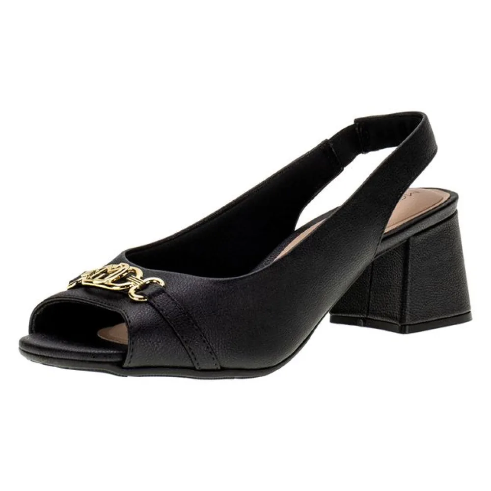Sandália Feminina Salto Grosso Modare - 7172114 PRETO 37