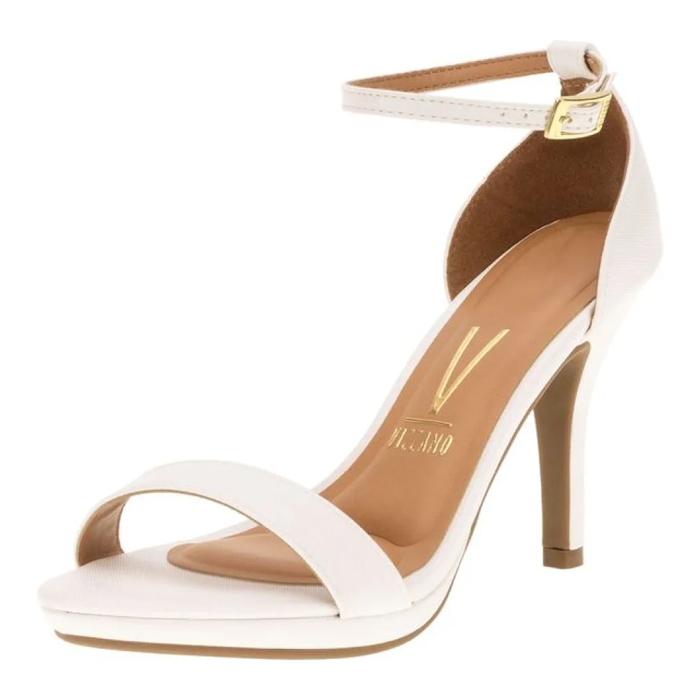 Sandália Feminina Salto Alto Vizzano - 6210655 BRANCO 34