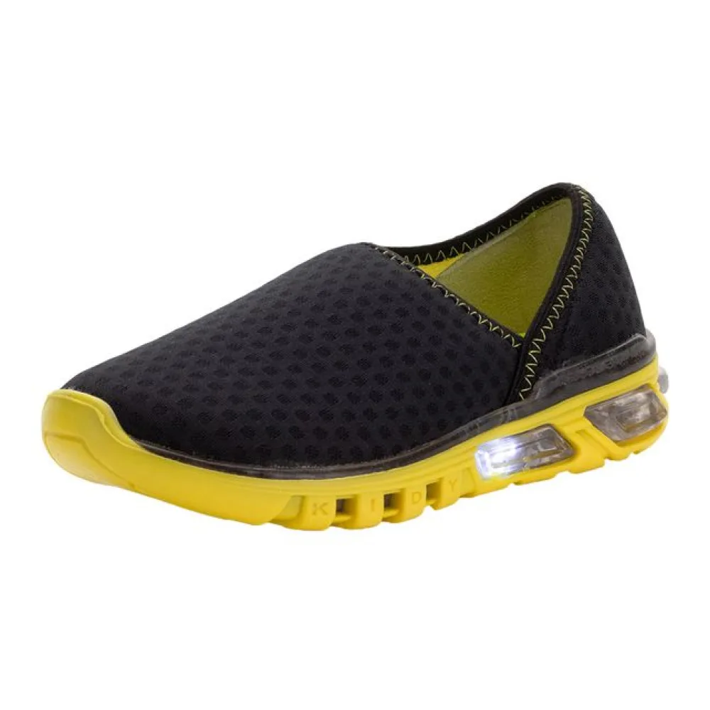Tênis Infantil Led Light Fun Kidy - 0350060 PRETO/AMARELO 27