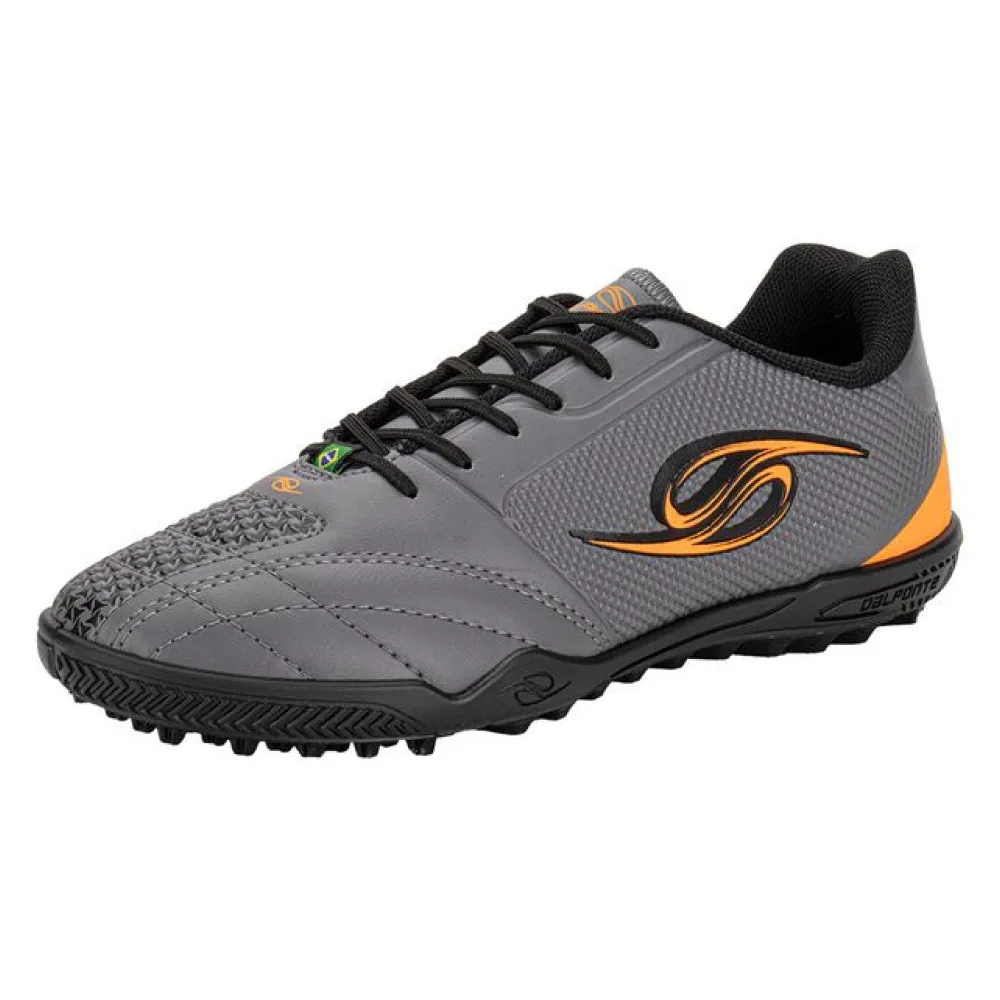 Chuteira Society Iron Dalponte 1072 CINZA/LARANJA 37