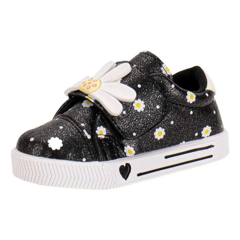 Tênis Infantil Feminino Linda Jú - 15551 PRETO 02 21
