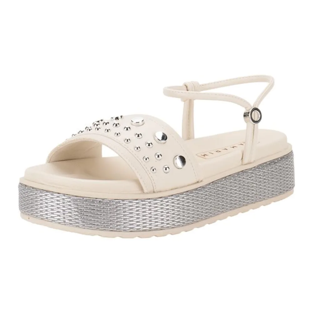 Sandália Feminina Flat Ramarim 2443209 NATURAL 34