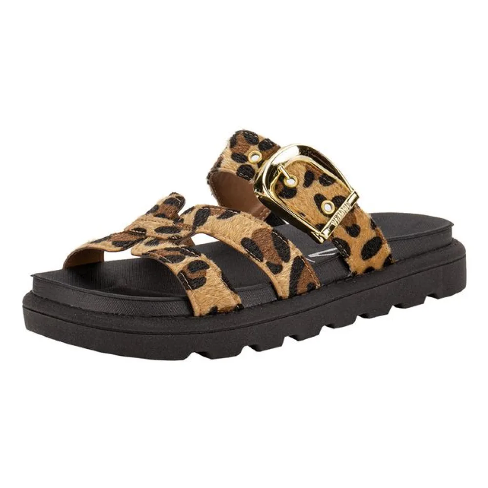Sandália Feminina Conforto Vizzano 6510110 PRETO/BEGE 34