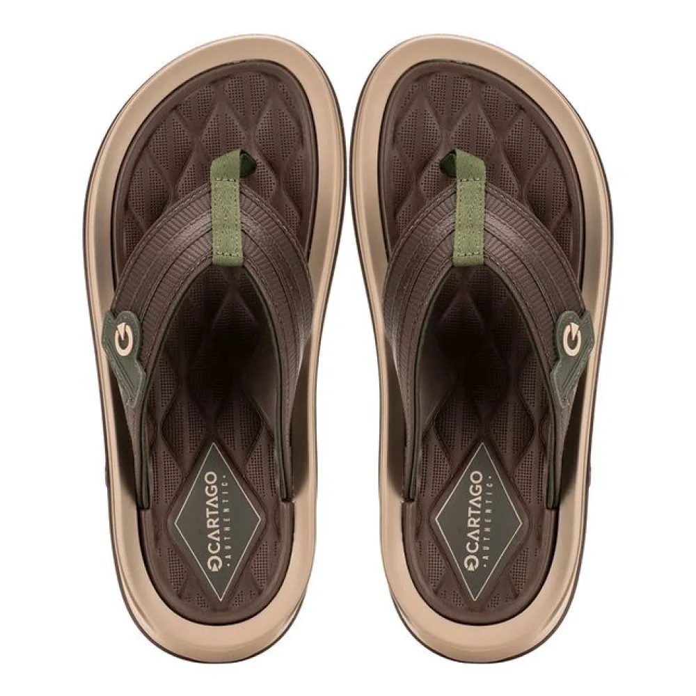 Chinelo Masculino Santorini VII Cartago 12403 CAFÉ 39