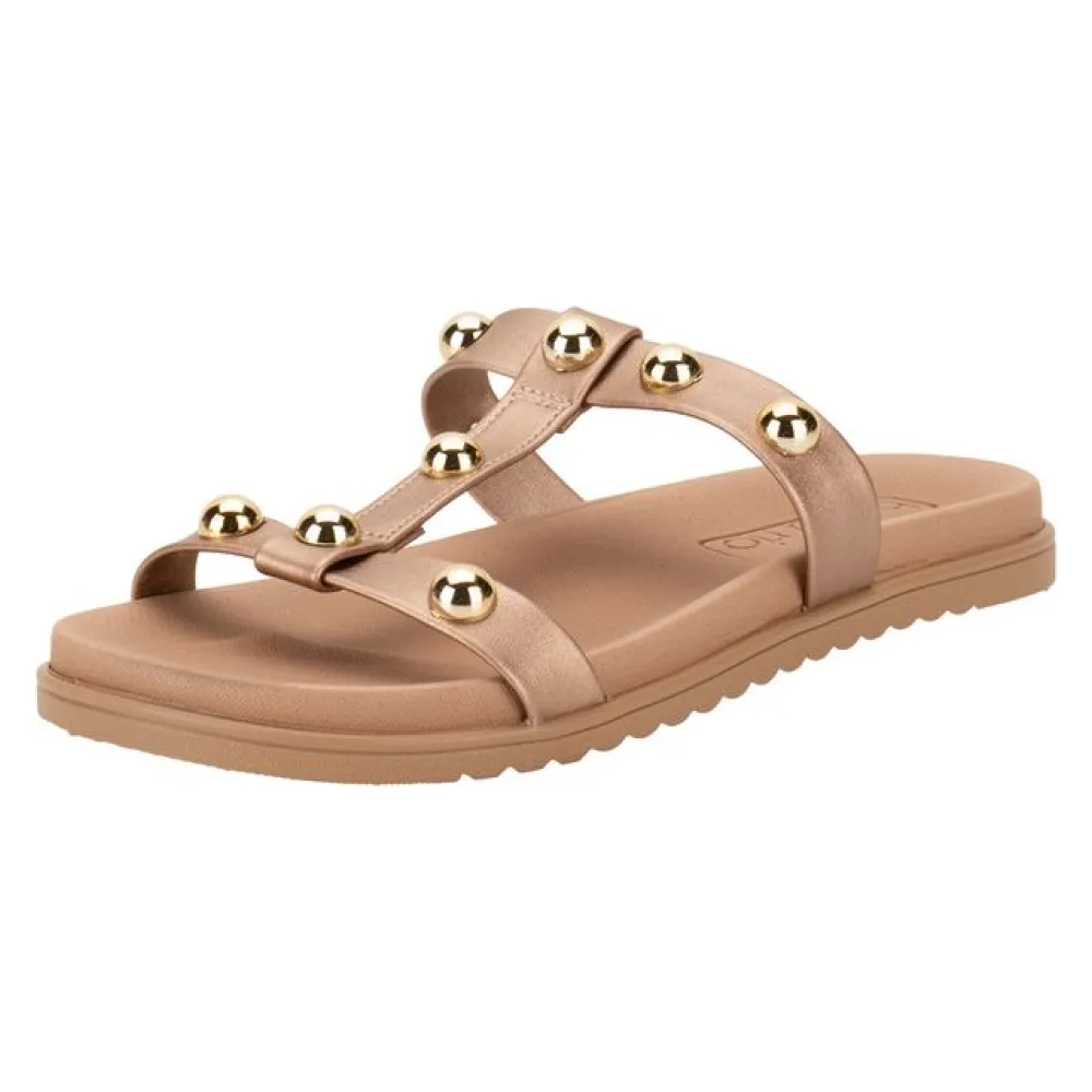 Tamanco Feminino Flat Beira Rio 8529107 BRONZE 34