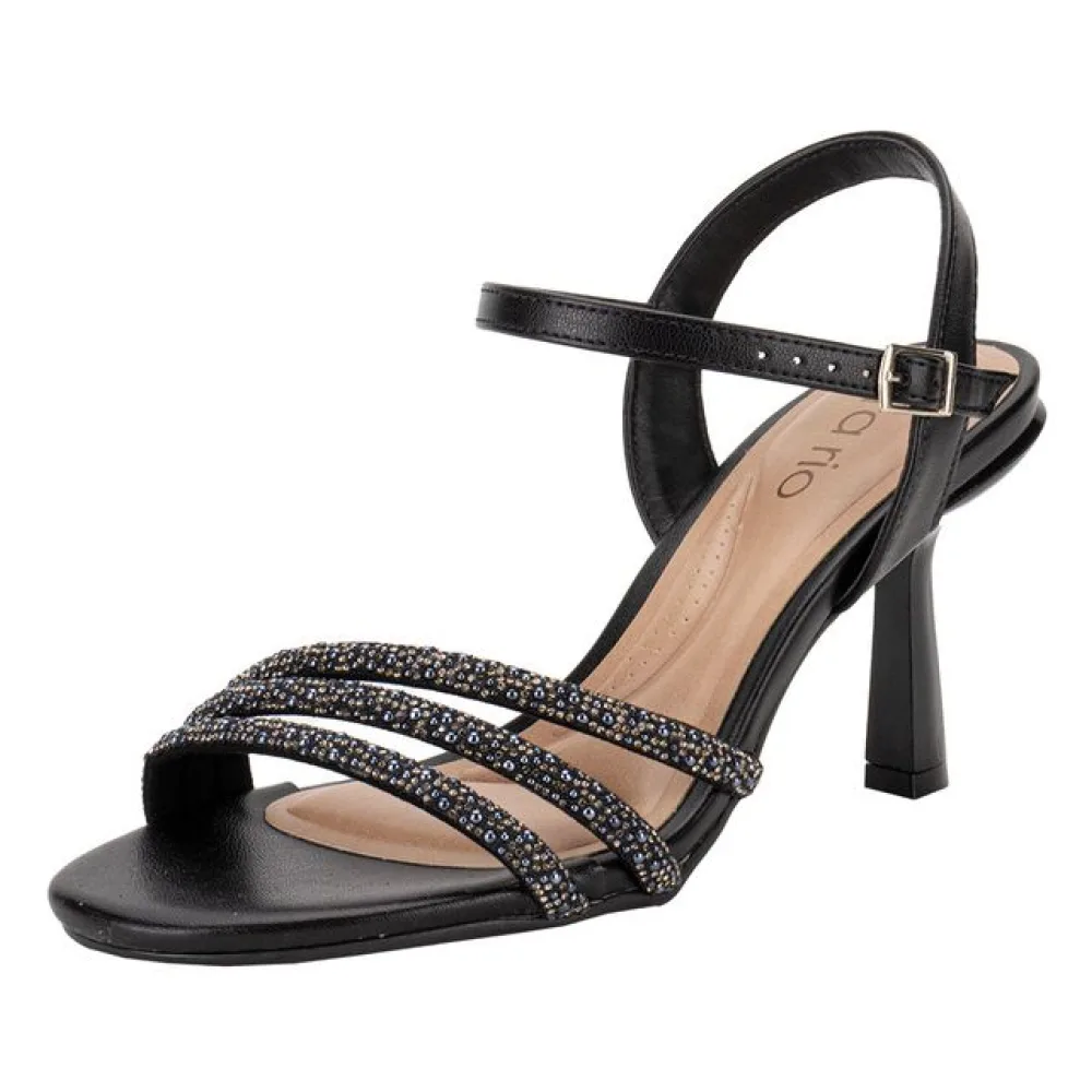 Sandália Feminina Salto Fino Beira Rio 8545 PRETO 36