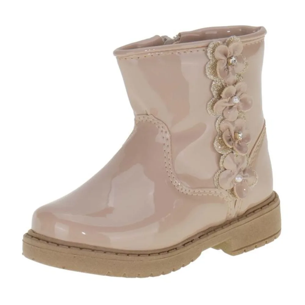 Bota Infantil Feminina Lily Kids 15095 BEGE 20