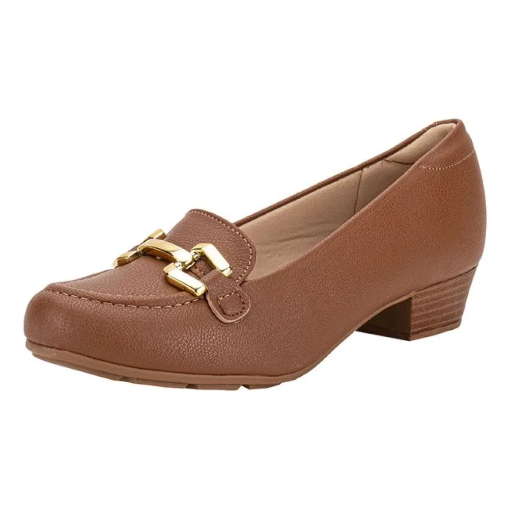 Sapato Feminino Salto Grosso Modare 7032542 CHOCOLATE 37