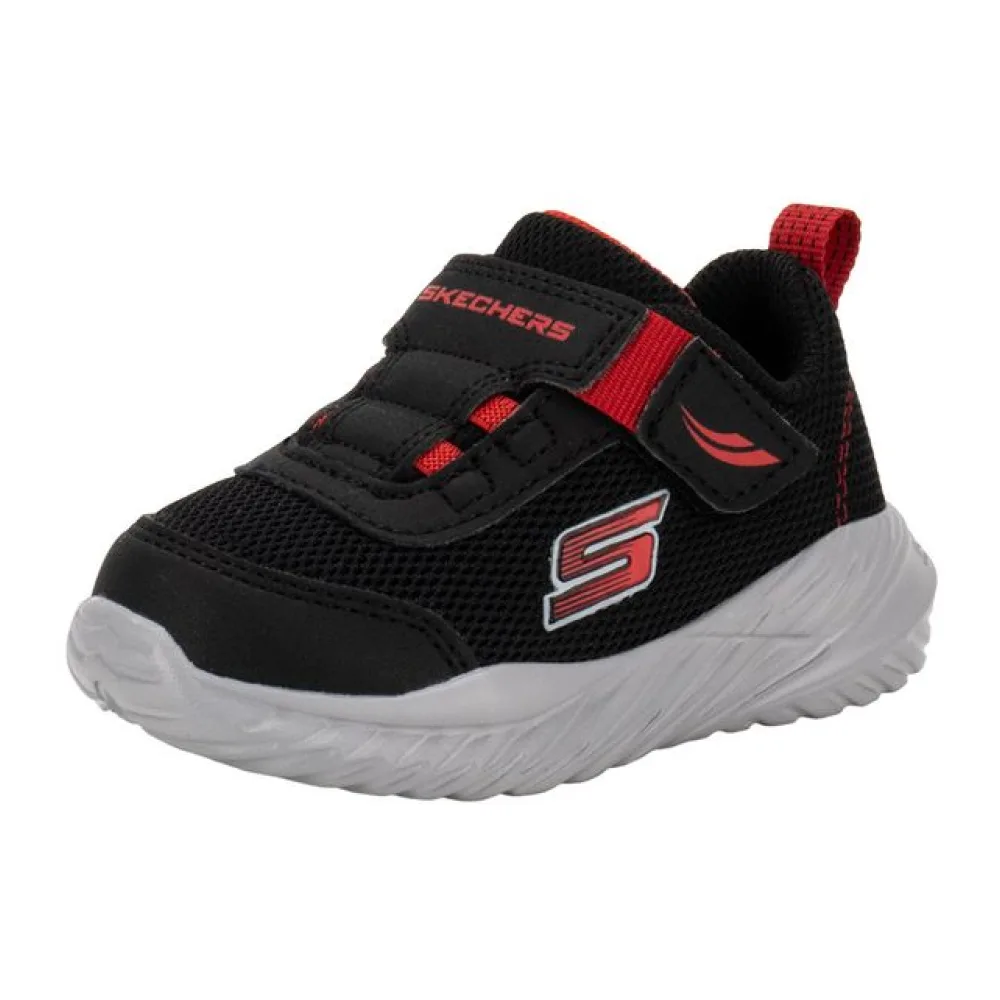 Tênis Infantil Nitro Sprint Swift Buddies Skechers 407313N PRETO/VERMELHO 21