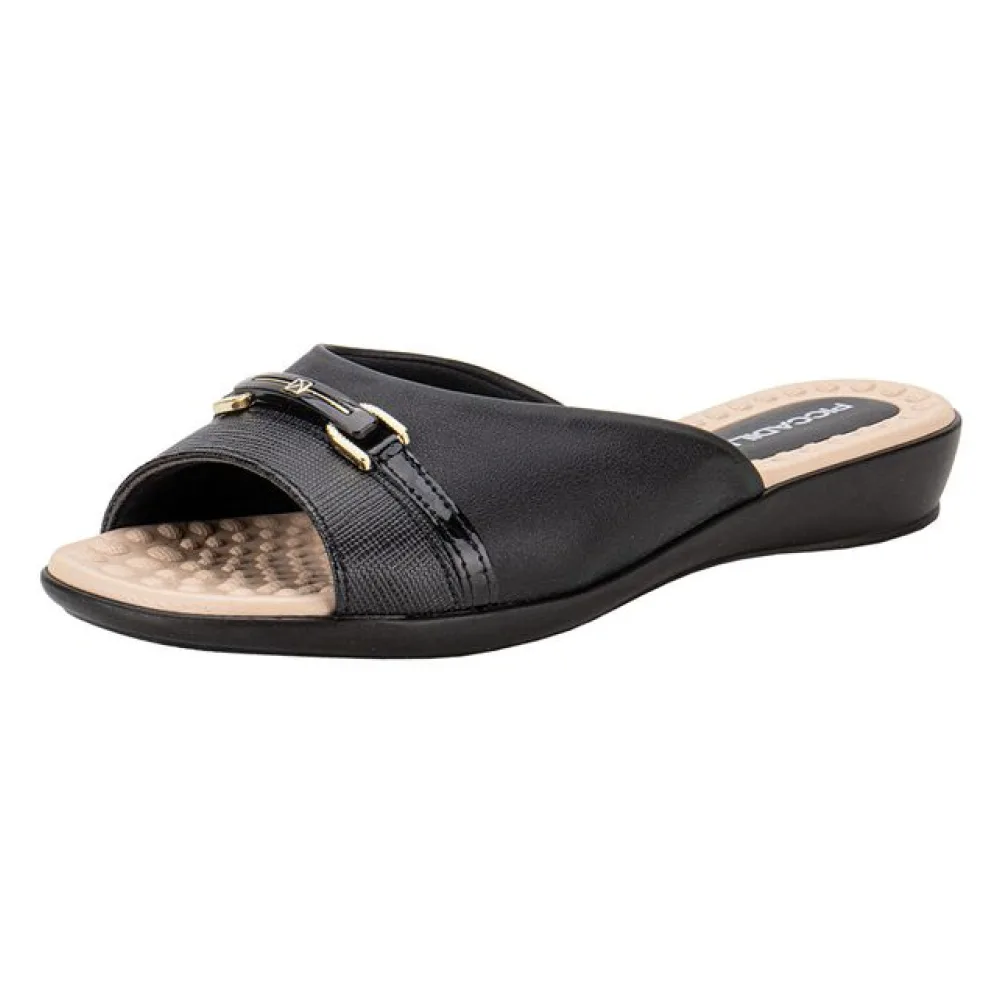Tamanco Feminino Flat Piccadilly 500375 PRETO 35
