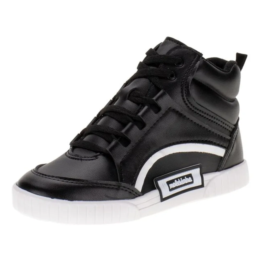 Tênis Infantil Cano Alto Molekinha - 2544217 PRETO 25