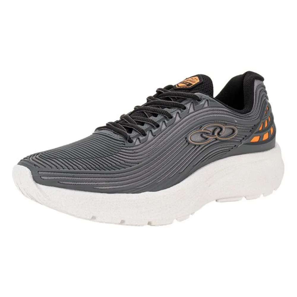 Tênis Masculino Fluir Olympikus 43542347 CINZA/LARANJA 39