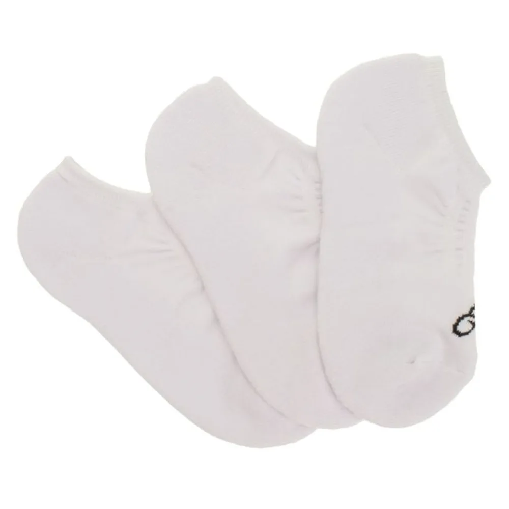 Kit com 3 Pares de Meias Invisivel Olympikus - 1902 BRANCO 01 33/38