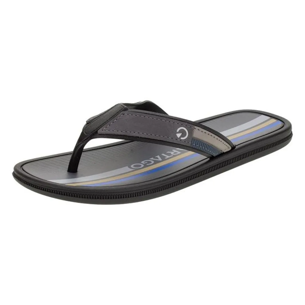 Chinelo Masculino Maiorca II Cartago - 11022 PRETO/CINZA 40