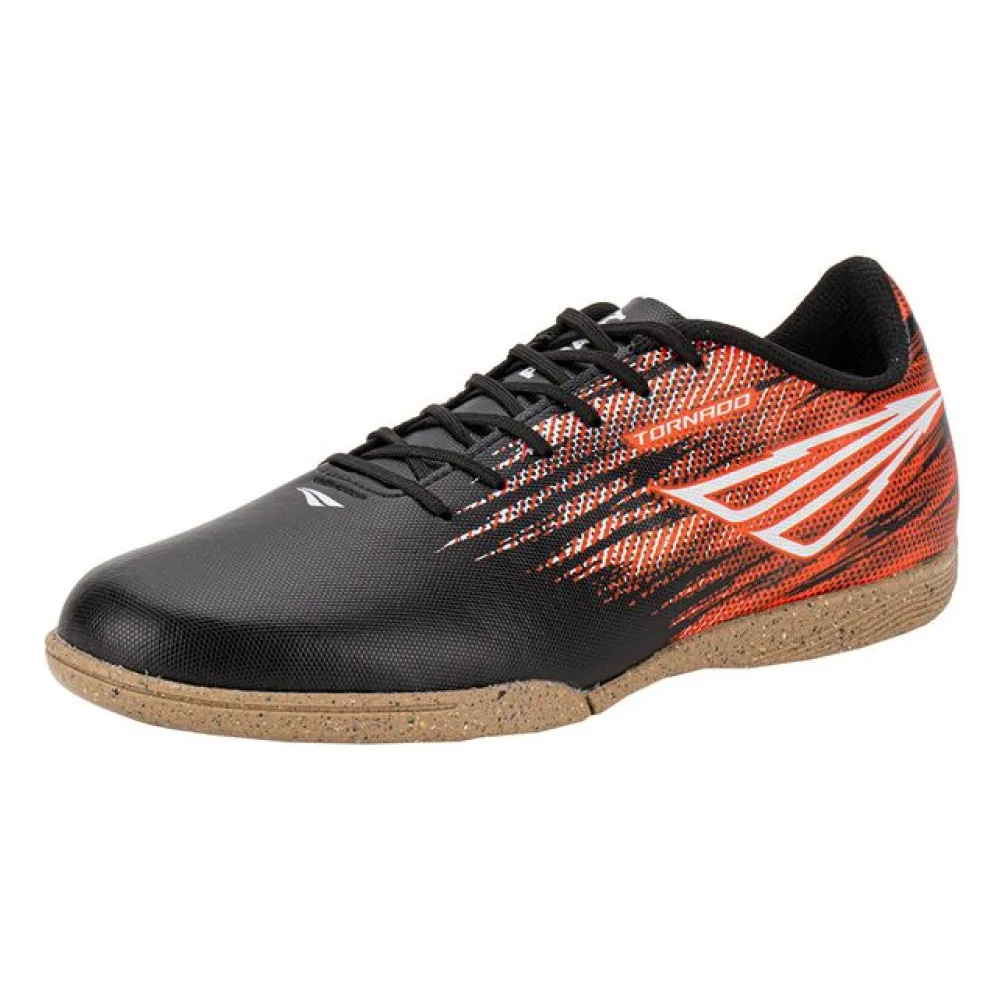 Chuteira Masculina Indoor Tornado Penalty 124286 PRETO/VERMELHO 39