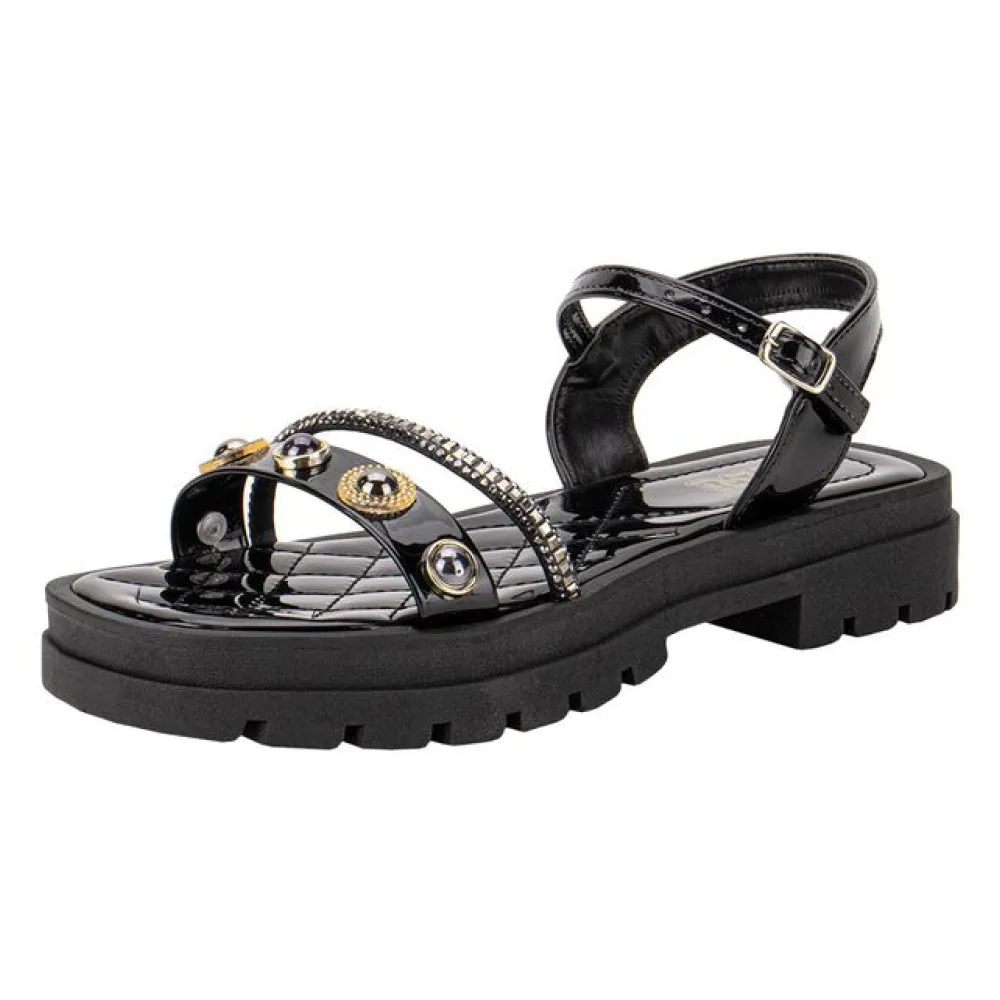Sandália Infantil Feminina NilQi 3056 PRETO 28