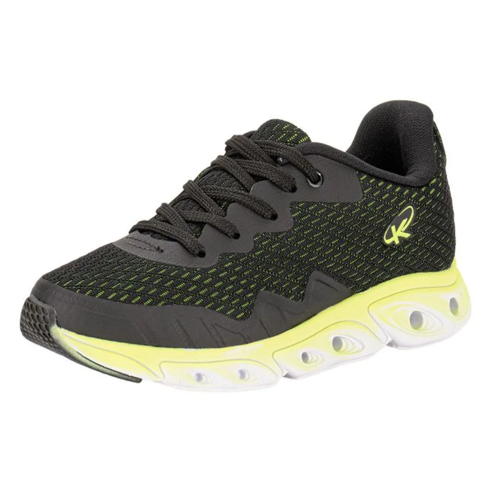 Tênis Infantil Masculino K360 Energy Impulso Kidy 0375502 PRETO/VERDE 29